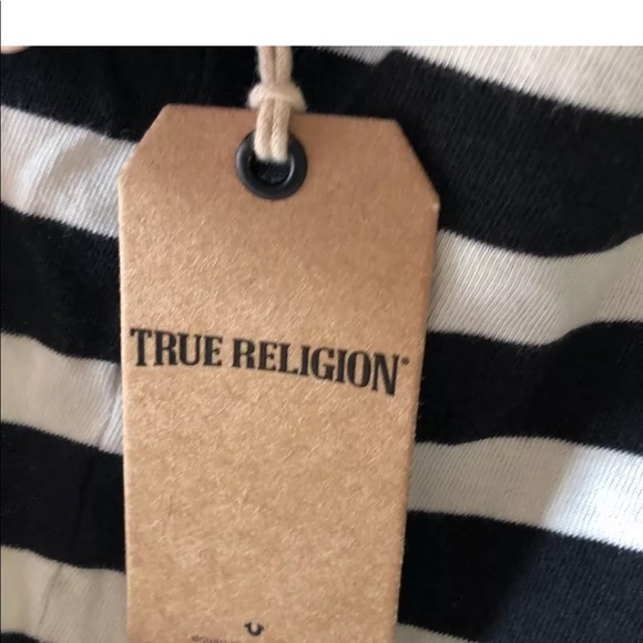 NWT True Rwligion Stripes Womens Shirt Small - Picture 3 of 7